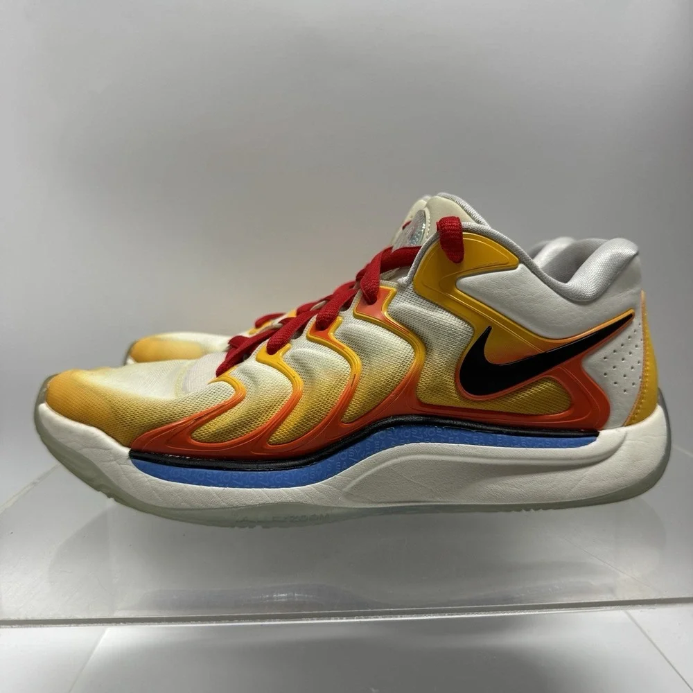 Nike KD 17 Sunrise University Gold Basketball Shoes FJ9487-700 Men's Size 8.5